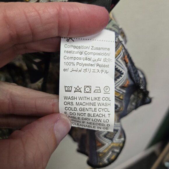 Women's S Hippie Geometric Print Bohemian Maxi Skirt Gypsy - Picture 7 of 10